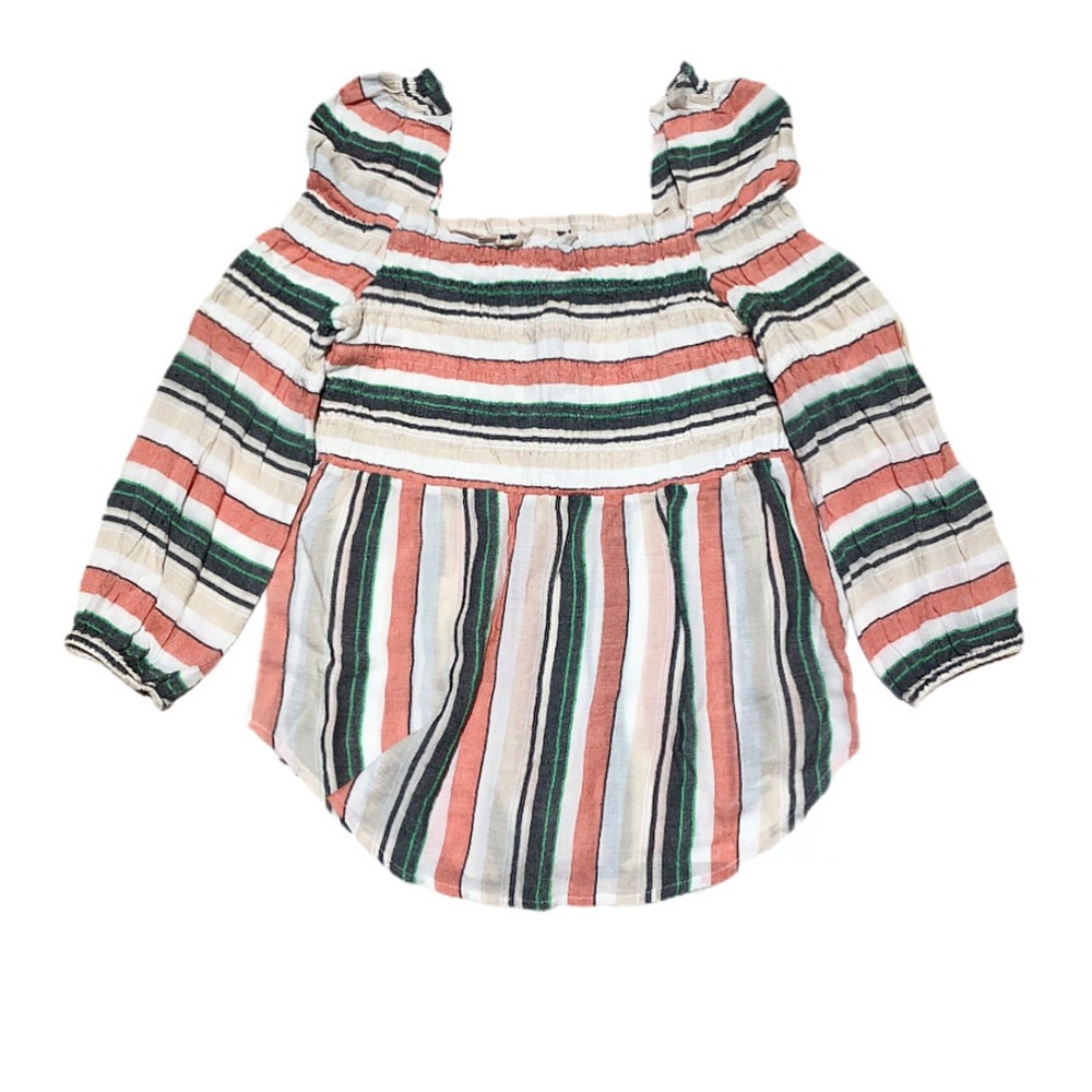dRA Los Angeles | Stripe Babydoll Blouse